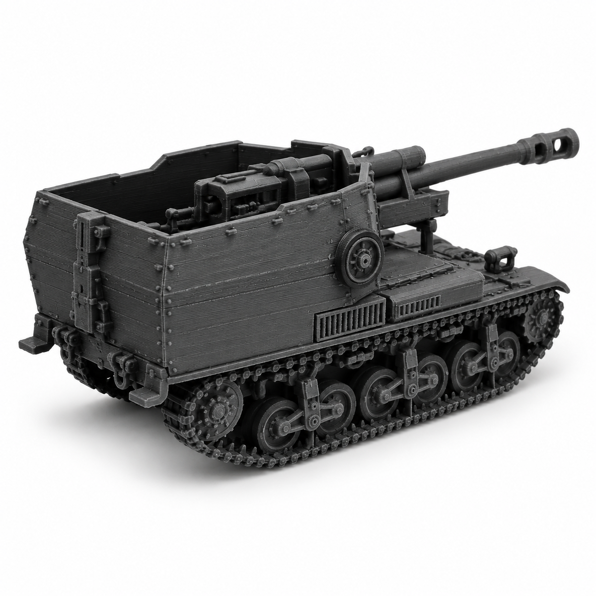 SSMODEL 1/72 1/144 10.5cm leFH18 Lorraine Schlepper Alkett Resin MODEL TSS0737 — detail view 5