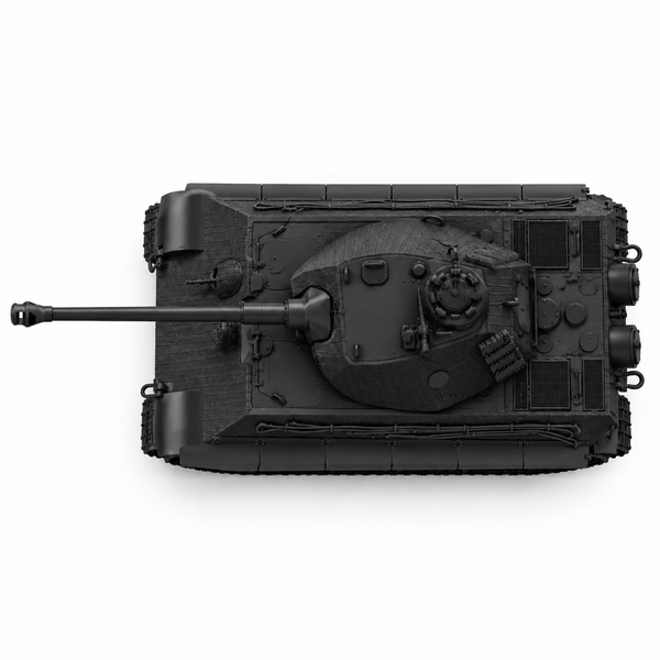 SSMODEL 1/72 1/144 Tiger II Ausf.B Zimmerit P turret Resin MODEL KIT TSS0989