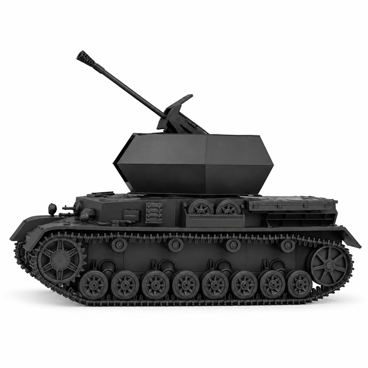 SSMODEL 1/72 1/144 Flakpanzer IV Ostwind 3.7cm Flak 43 Tank Resin MODEL TSS1486 — detail view 4