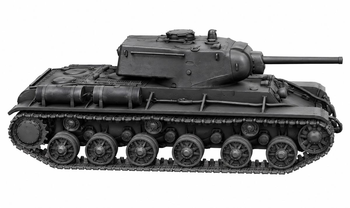 SSMODEL 1/72 1/144 Multi Scale KV-1 Tank with Autoloader Tank MODEL TSS0103 — detail view 3