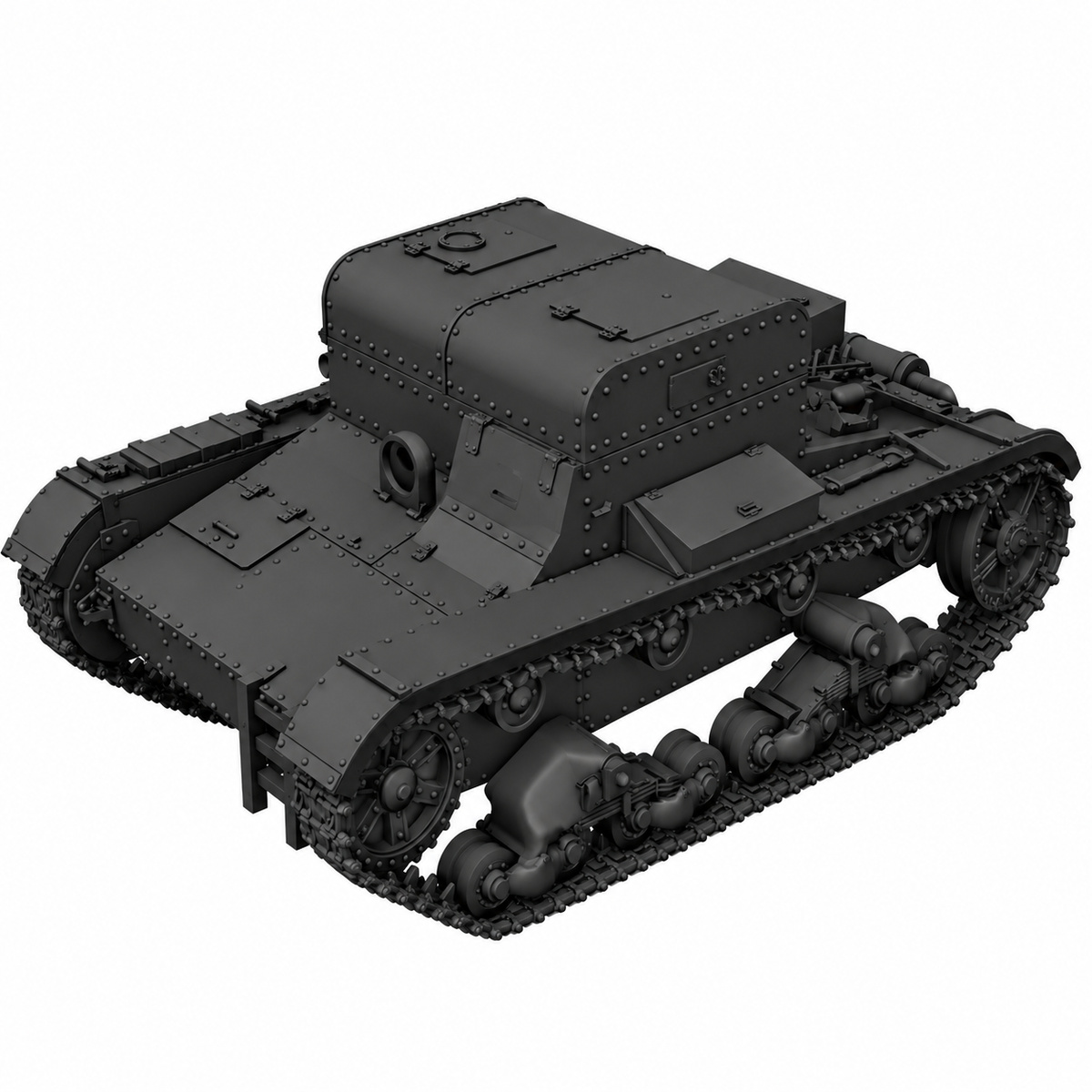 SSMODEL 1/72 1/144 Multi Scale T-26T tank Resin Model Kit TSS0079 — detail view 7