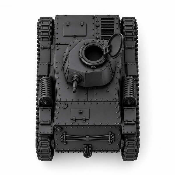 SSMODEL1/72 1/144 Type 4 Ke-Nu Light Tank 2 Crew Figures Resin Model Kit TSS1296
