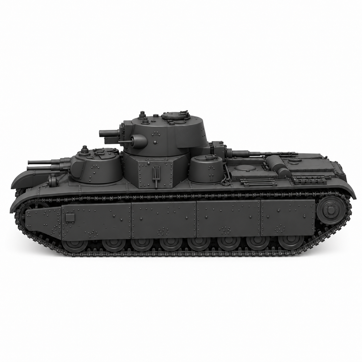 SSMODEL 1/72 1/144 Multi Scale T-35 mod Tank Resin MODEL kit TSS0043 — detail view 2
