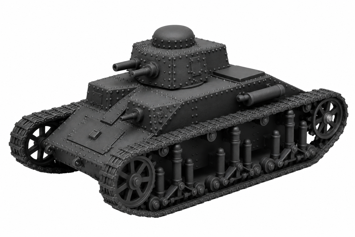 SSMODEL 1/72 1/144  T-19 Experimental Interwar Light Tank MODEL kit TSS0006 — detail view 13