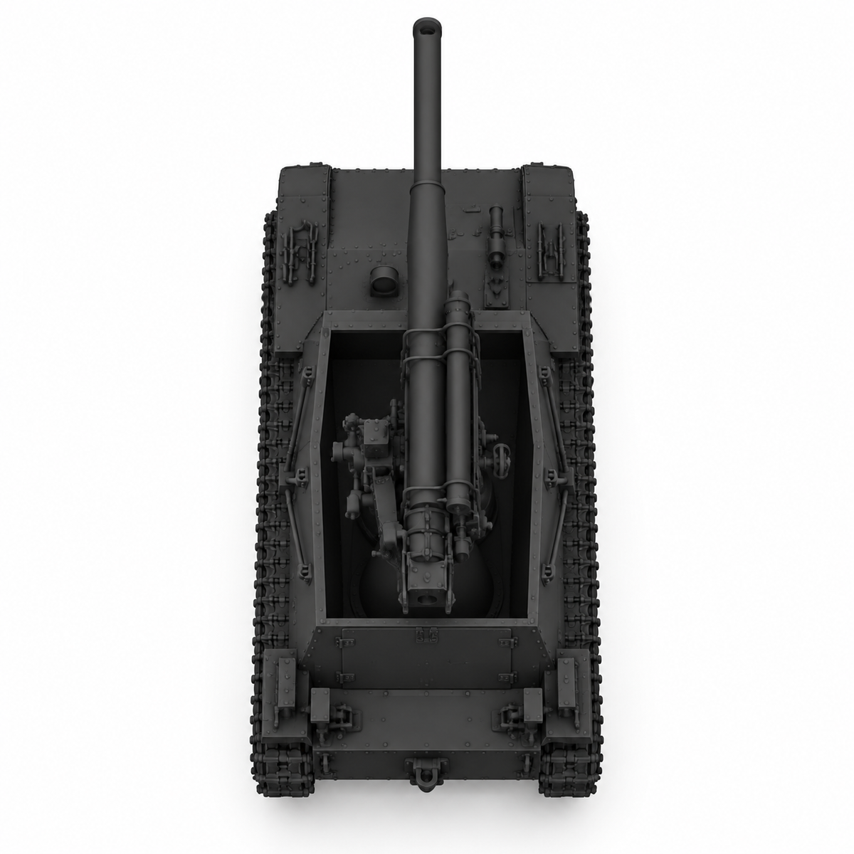 SSMODEL 1/72 1/144Multi Scale SU6 Soviet self-propelled AA-gun Model Kit TSS0061 — detail view 5