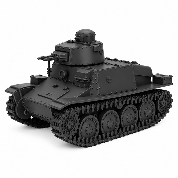 SSMODEL 1/72 1/144 Multi Scale Stridsvagn m/37 Light Sweden WW2 MODEL TSS1349