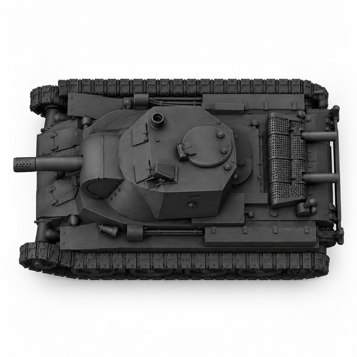 SSMODEL 1/72 1/144 Multi Scale BT-42 Finnish artillery tank Model Kit TSS0271 — detail view 3