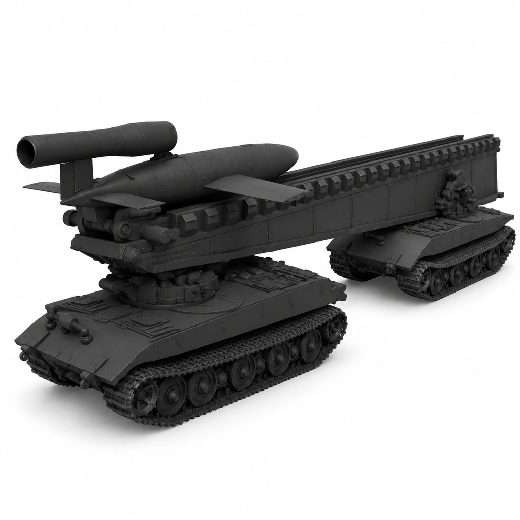 SSMODEL 1/72 1/144V-1 auf E-100 Ausf.B German missile launcher MODEL KIT TSS0465