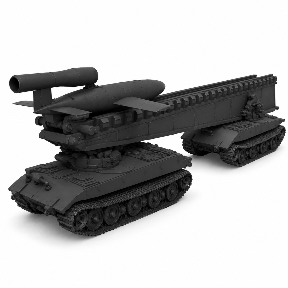 SSMODEL 1/72 1/144V-1 auf E-100 Ausf.B German missile launcher MODEL KIT TSS0465 — detail view 4