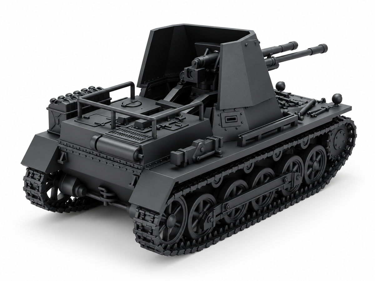 SSMODEL 1/72 1/144  Multi Scale Panzerjager I Germany WW2 Tank MODEL kit TSS1334 — detail view 2