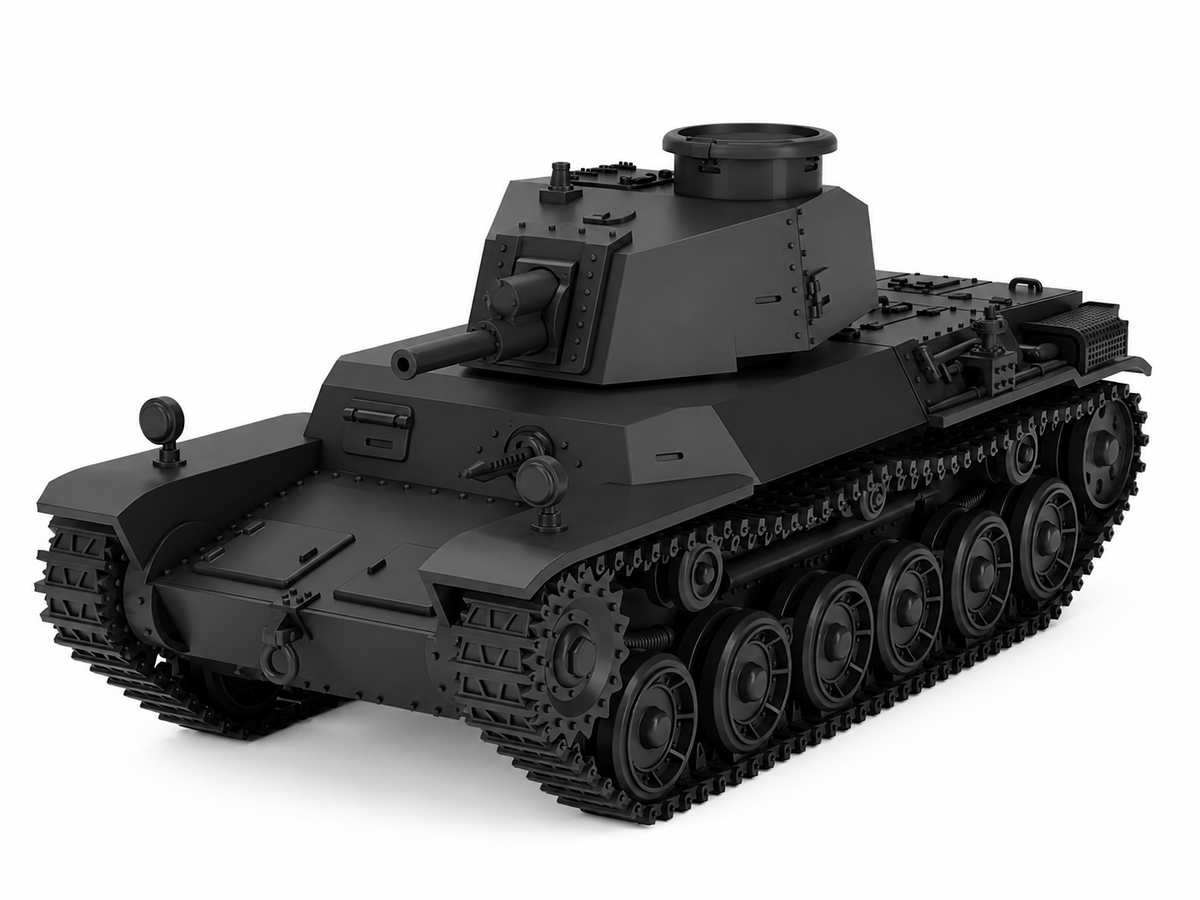 SSMODEL 1/72 1/144 Multi Scale Type 2 Ho-I Medium Tank Resin MODEL kit TSS1391 — detail view 10