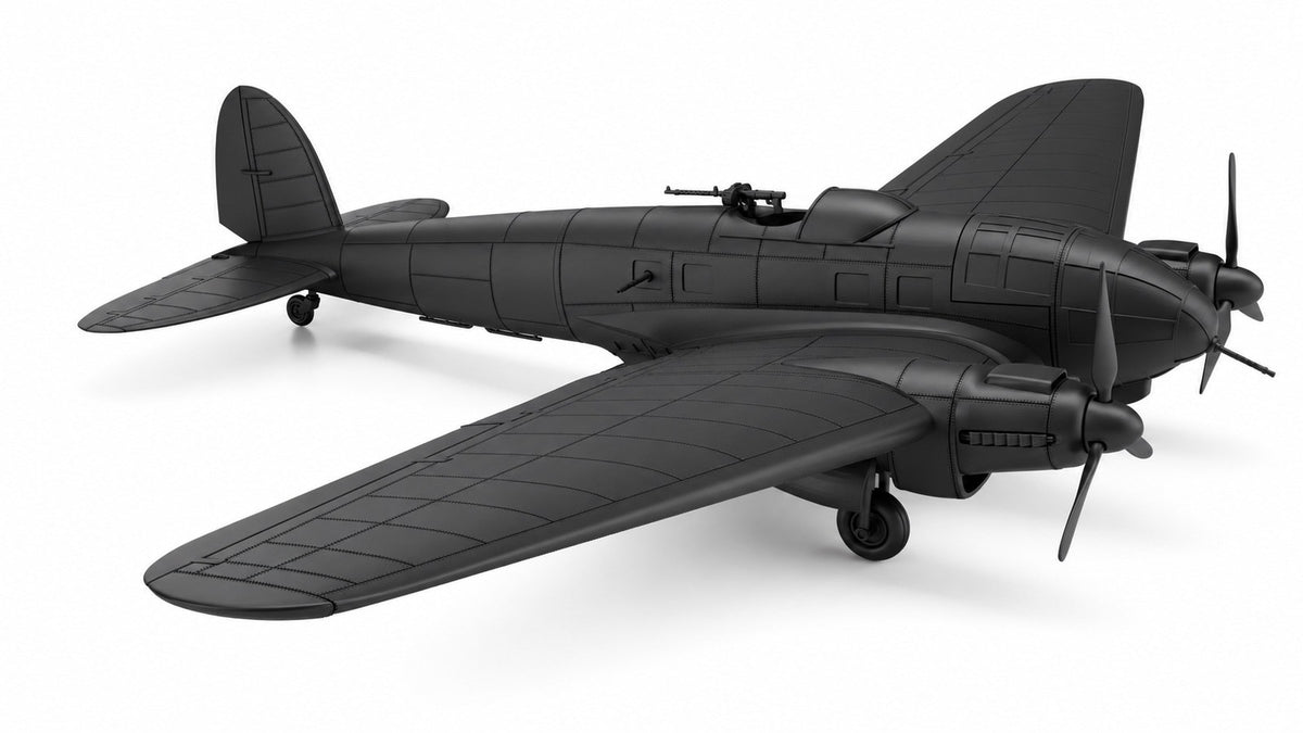 SSMODEL 1/72 1/144 Multi Scale Heinkel He 111 H6  Germany WW2 MODEL kit RSS0006 — detail view 2