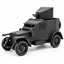 SSMODEL 1/72 1/144 Multi-Scale WW1 French 1914 Armoured Car Resin Model TSS1201