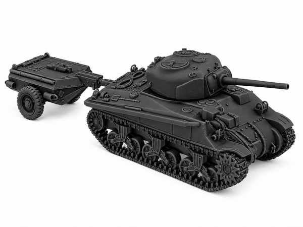 SSMODEL 1/72 1/144  Sherman Crocodile M4A4 Trailer US Tank MODEL kit TSS1136