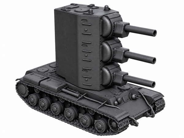SSMODEL 1/72 1/144 Multi Scale KV-2-2-2 Funny Fictional Tank MODEL kit TSS0107