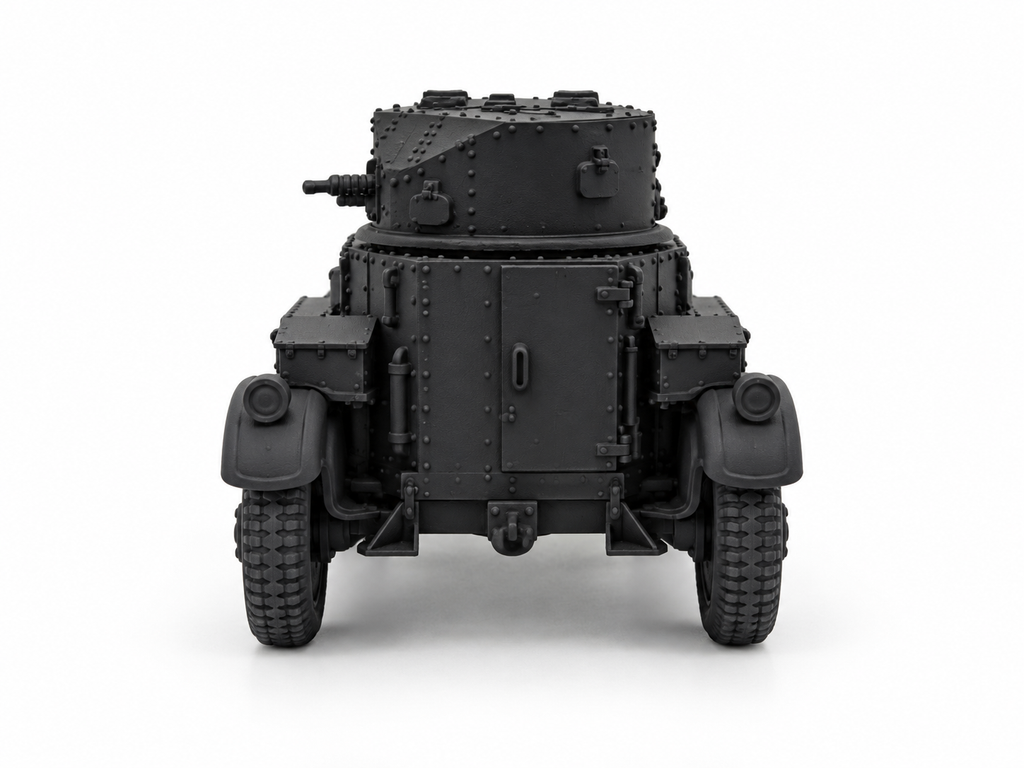 SSMODEL 1/72 1/144  WWII French AMD 50 Armoured Car Resin Model Kit TSS1221