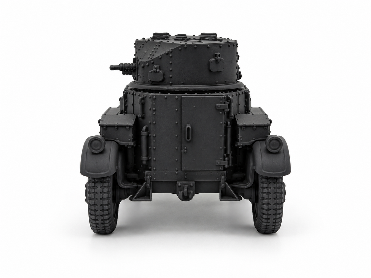 SSMODEL 1/72 1/144  WWII French AMD 50 Armoured Car Resin Model Kit TSS1221 — detail view 3