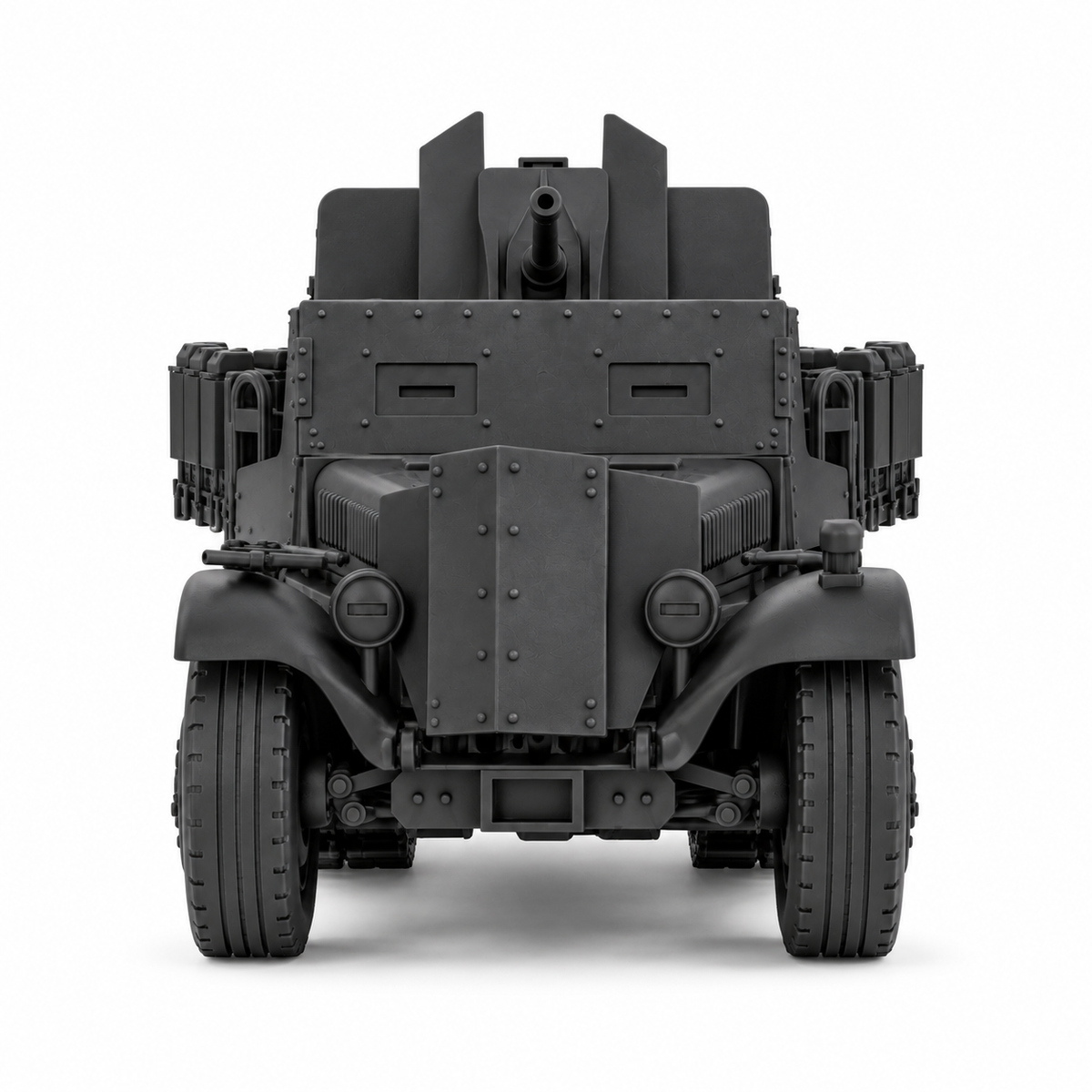 SSMODEL 1/72 1/144 Sd.Kfz.10/5 with armor and 2cm Flak38 Resin MODEL KIT TSS1523 — detail view 2