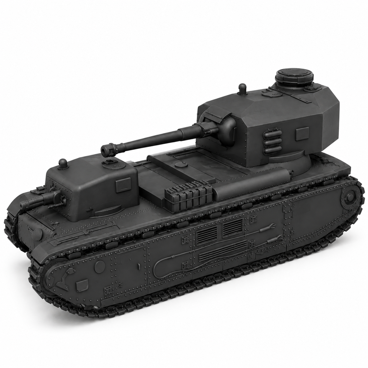 SSMODEL 1/72 1/144 Pz.Kpfw.F2 750f German fictional tank Resin MODEL KIT TSS0450 — detail view 9
