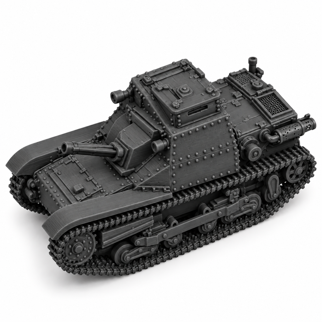SSMODEL 1/72 1/144 35M Ansaldo Commander Brno ZB vz.26 Tank Resin MODEL TSS0741