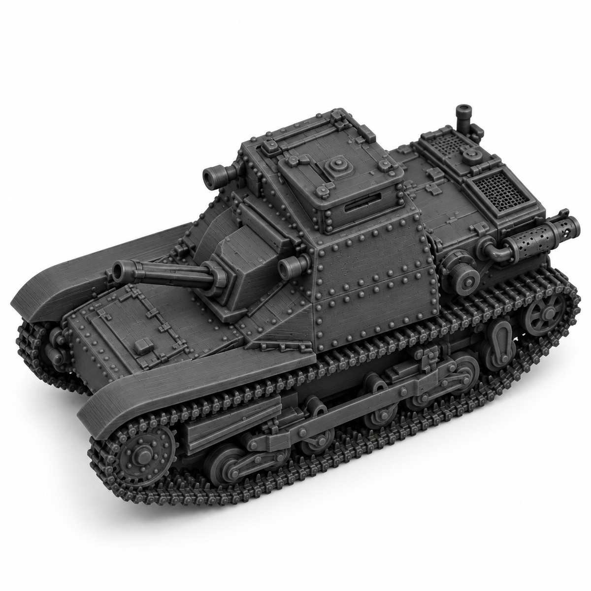 SSMODEL 1/72 1/144 35M Ansaldo Commander Brno ZB vz.26 Tank Resin MODEL TSS0741 — detail view 4