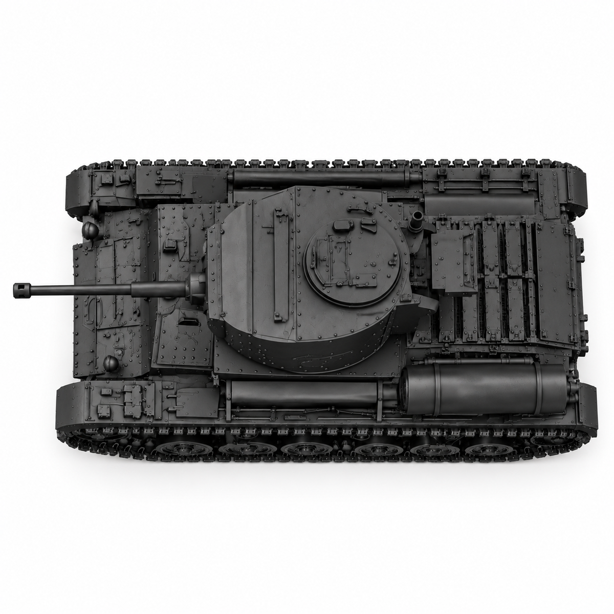 SSMODEL 1/72 1/144 Multi Scale Infantry Tank Valentine Mk-V UK MODEL KIT TSS1402 — detail view 4