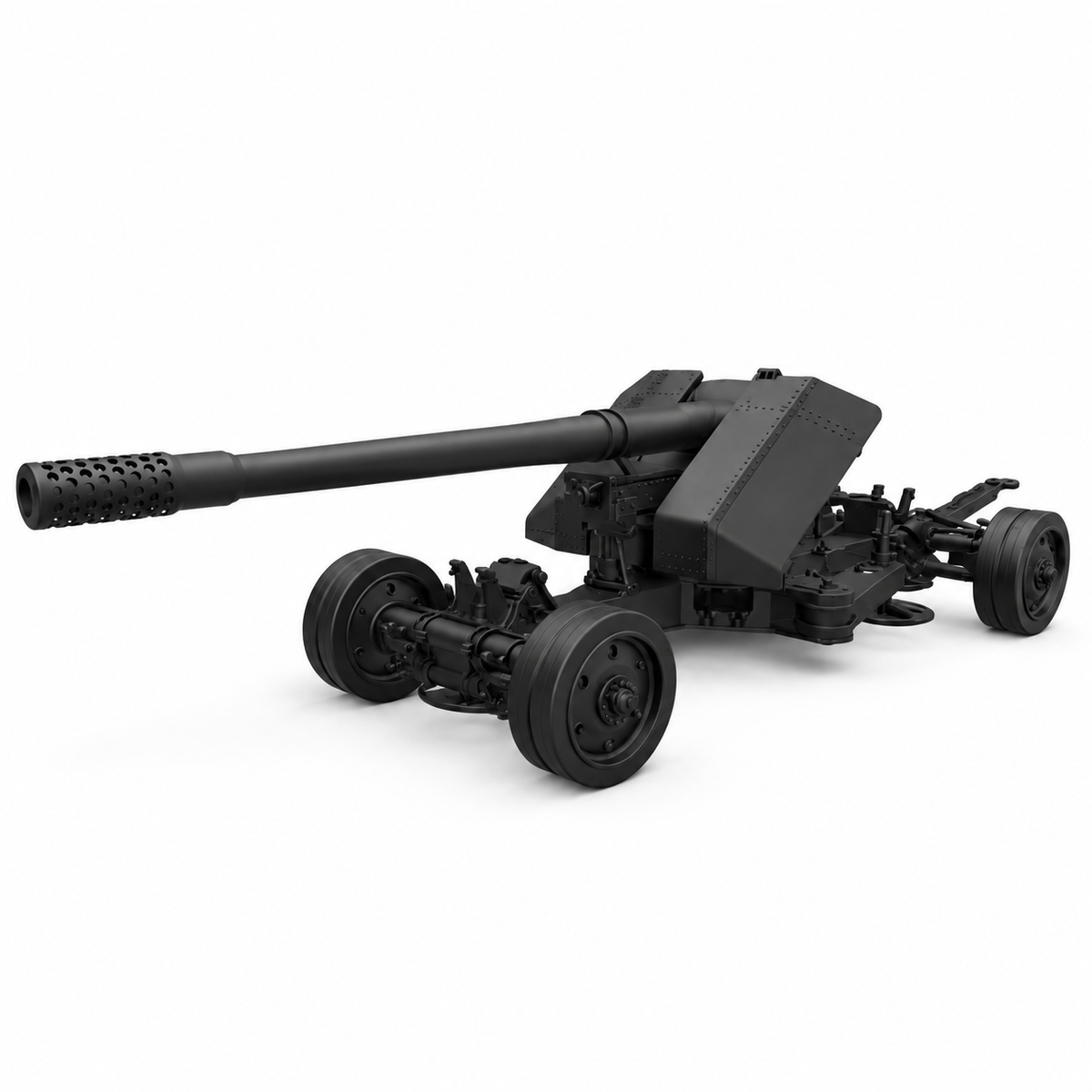 SSMODEL 1/72 1/144 Multi Scale 128mm anti-tank Pak 44 Resin MODEL KIT TSS1432 — detail view 14