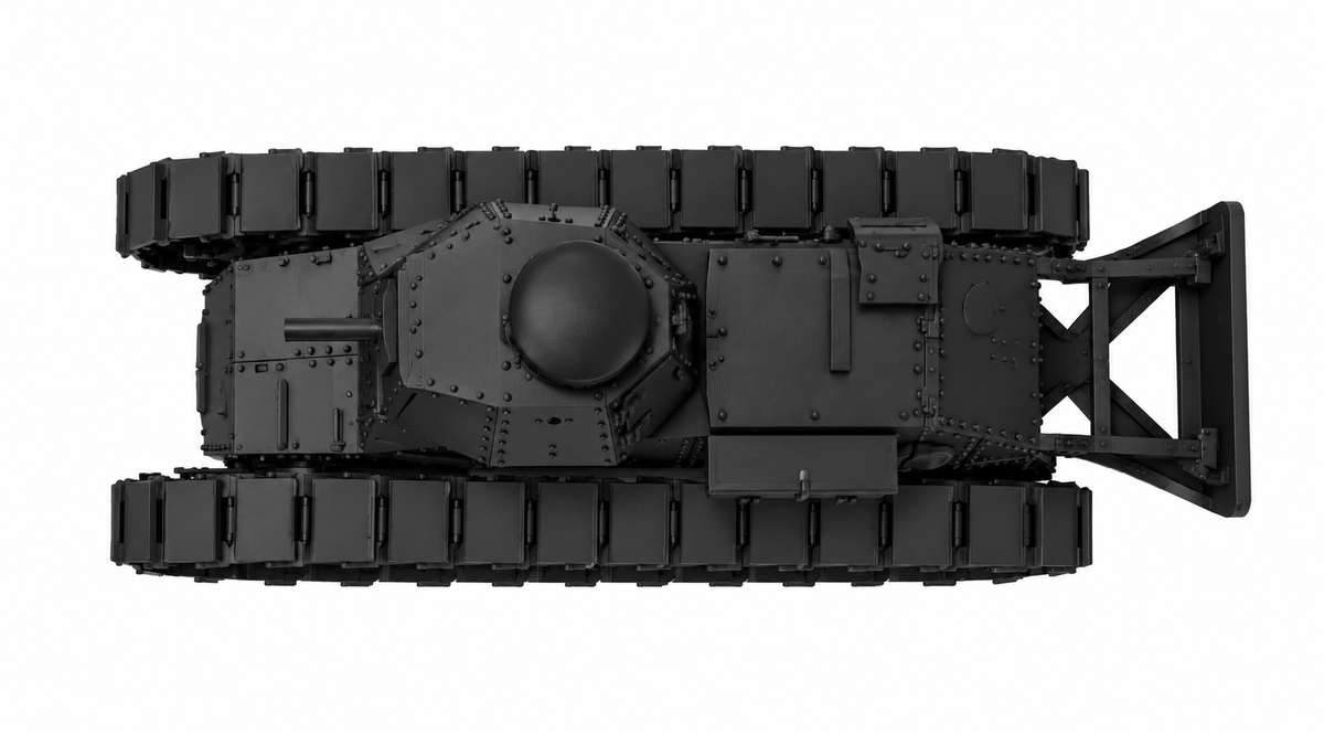 SSMODEL 1/72 1/144 Multi Scale M1917 Light Tank US Tank Resin MODEL kit TSS1157 — detail view 4