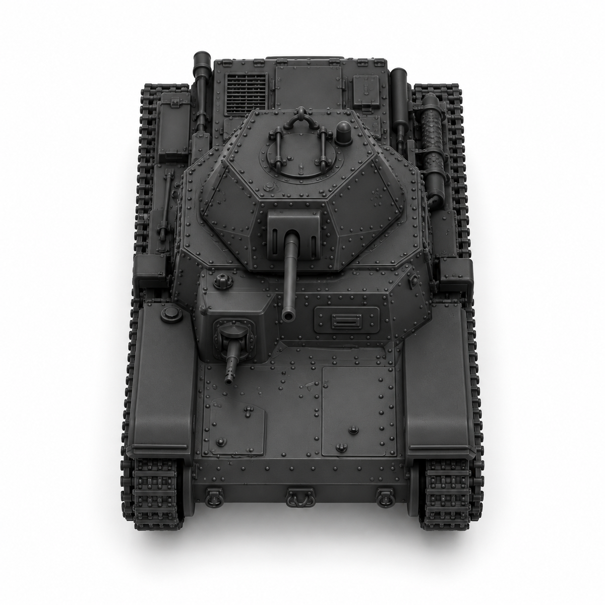SSMODEL 1/72 1/144 Multi Scale Carro Armato M13/40 Italy Resin MODEL KIT TSS0783 — detail view 5