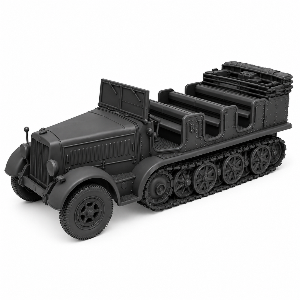 SSMODEL 1/72 1/144 Sd.Kfz.7 Mittlerer Zugkraftwagen 8t Resin MODEL KIT TSS0943