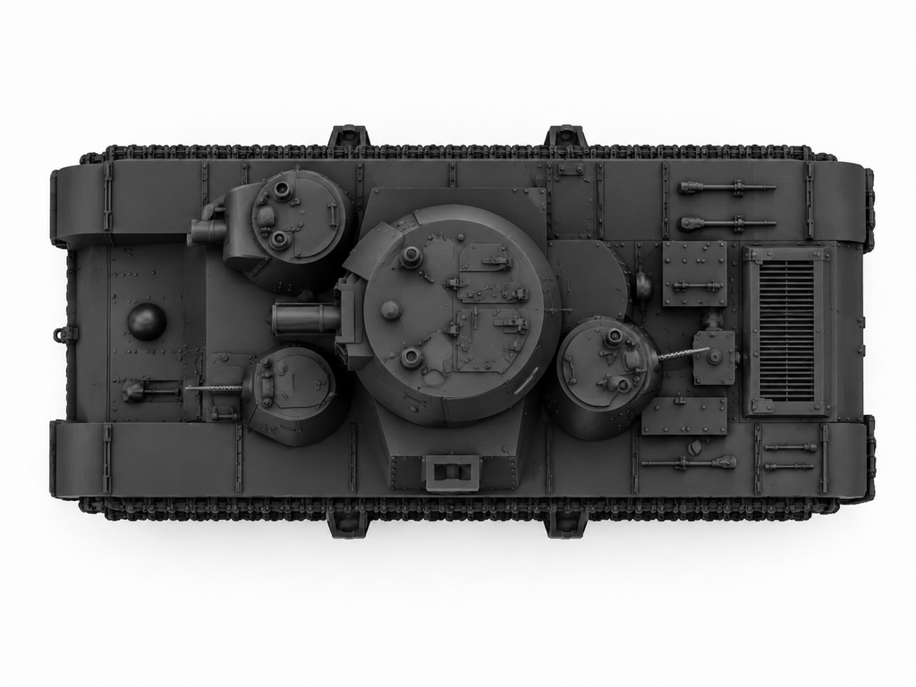 SSMODEL 1/72 1/144 Multi Scale T35 Heavy model 1938 USSR Tank MODEL kit TSS1373