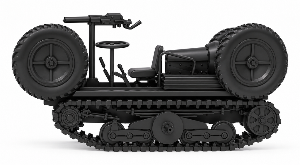 SSMODEL 1/72 1/144 Multi Scale ADMK Mulus Tankette Austria Tank MODEL TSS1149