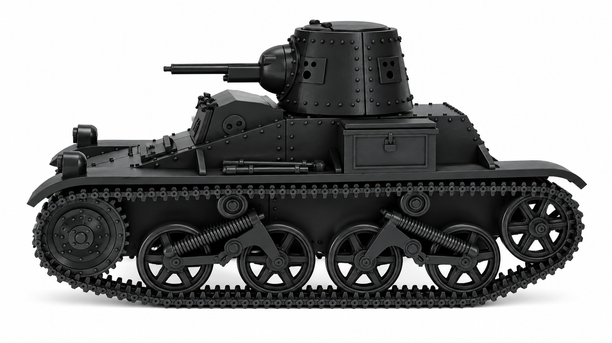 SSMODEL 1/72 1/144 Multi Scale Vickers Light T-15 UK+Belgium Tank MODEL TSS1166 — detail view 2