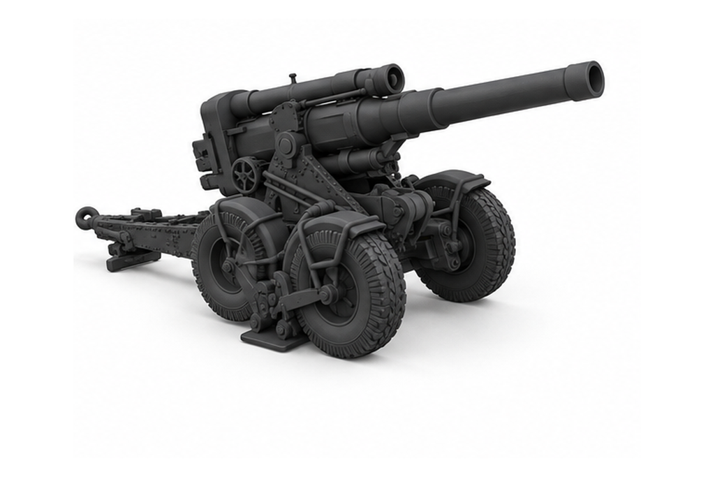 SSMODEL 1/72 1/144 Multi Scale 203mm B4M Howitzer Resin Model Kit TSS0295