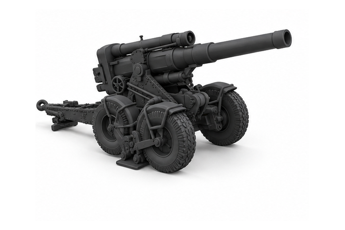 SSMODEL 1/72 1/144 Multi Scale 203mm B4M Howitzer Resin Model Kit TSS0295 — detail view 3