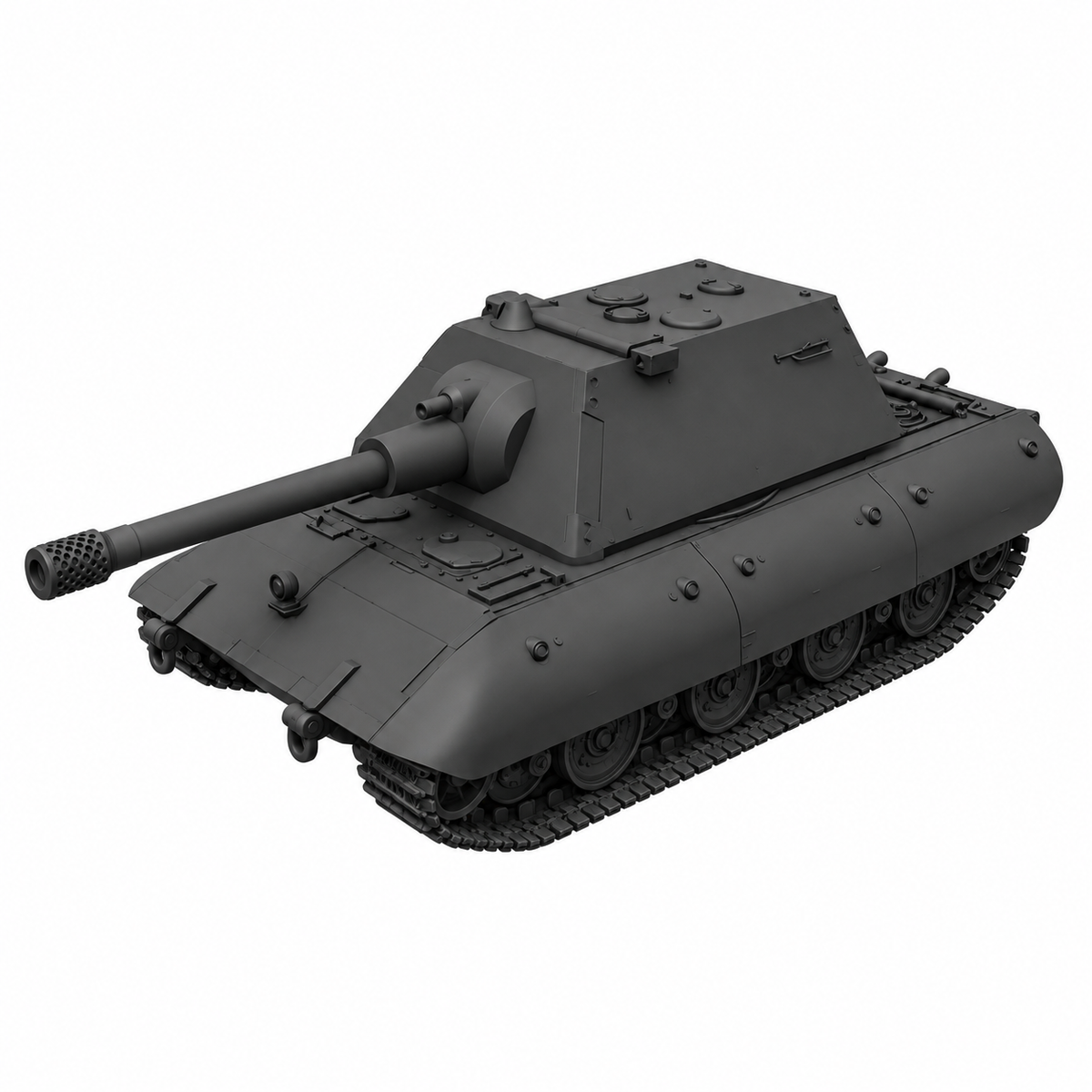 SSMODEL 1/72 1/144 Multi Scale E-100 German superheavy tank Resin Model TSS0177 — detail view 6