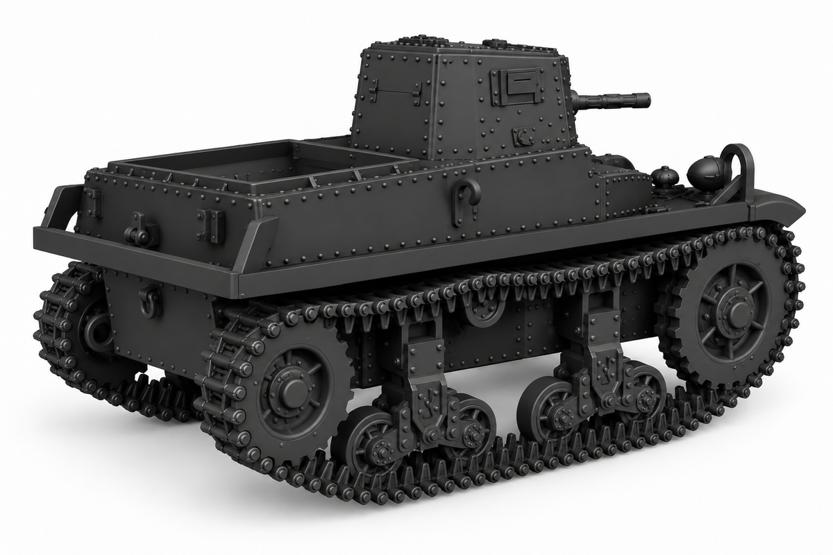 SSMODEL 1/72 1/144 Multi Scale Marmon Herrington CTLS-4TAY Tank MODEL TSS0675 — detail view 4