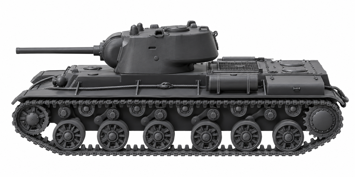 SSMODEL 1/72 1/144 Multi Scale KV-9 Soviet experimental heavy tank MODEL TSS0131 — detail view 4