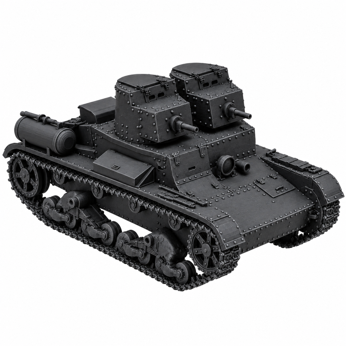 SSMODEL 1/72 1/144 T-26 mod1931 with TKhP-3 smoke device tank Model Kit TSS0060 — detail view 16