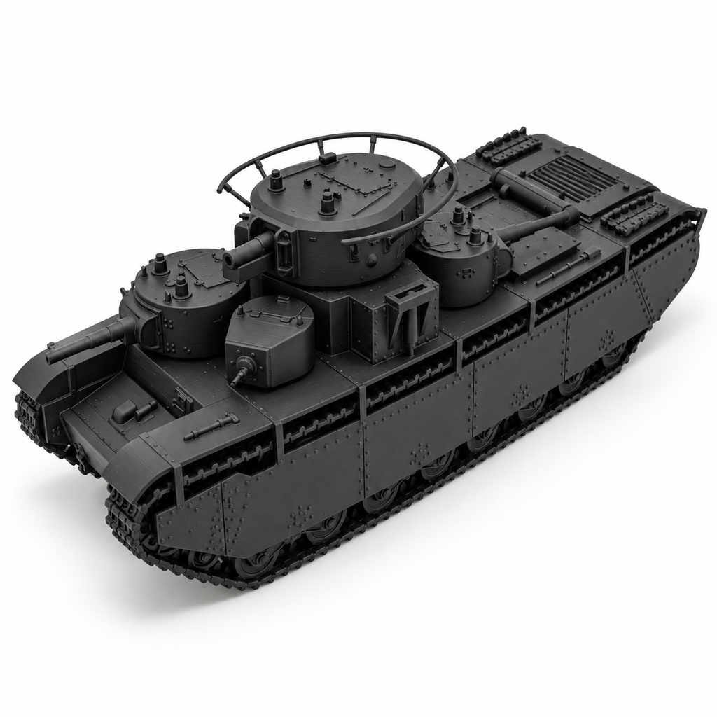 SSMODEL 1/72 1/144 WWII Soviet T-35A Heavy Tank Multi-Turret Resin Model TSS1249