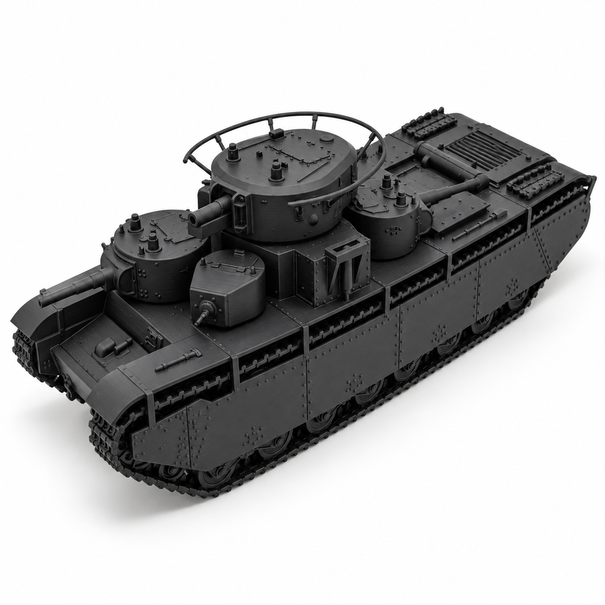 SSMODEL 1/72 1/144 WWII Soviet T-35A Heavy Tank Multi-Turret Resin Model TSS1249 — detail view 5