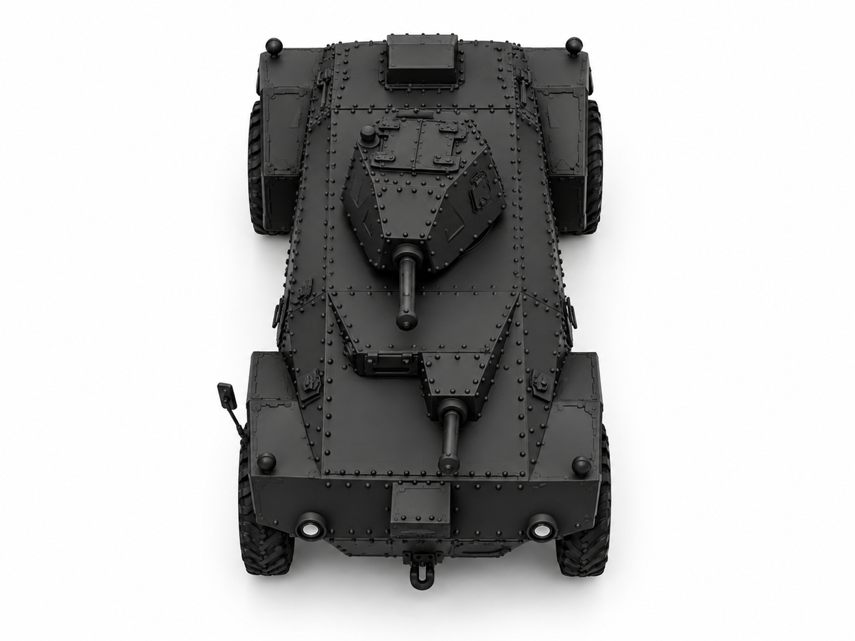 SSMODEL 1/72 1/144 Multi Scale Alvis Straussler AC3D Armored Tank MODEL TSS1178 — detail view 5