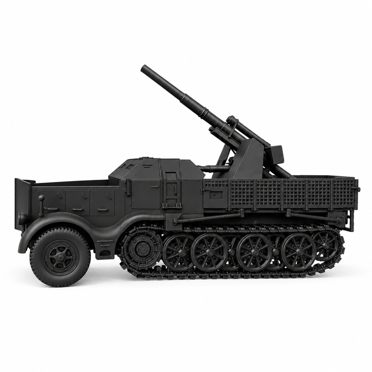 SSMODEL 1/72 1/144 8.8cm Flak18 Sfl auf Zugkraftwagen 18t Resin MODEL TSS0947 — detail view 17