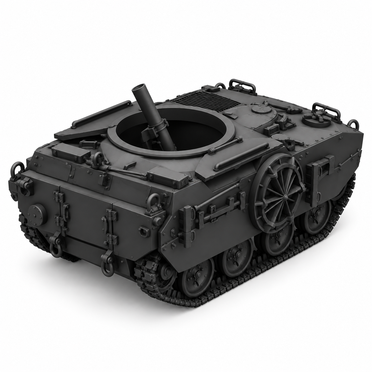 SSMODEL 1/72 1/144 Multi Scale KT-76 T114 Mortar carrier US tank MODEL TSS0396 — detail view 4