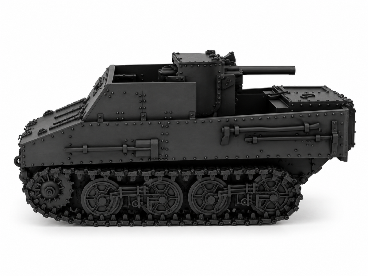SSMODEL 1/72 1/144 Multi Scale hunter T13 B1 Tank MODEL kit TSS1377 — scale model kit
