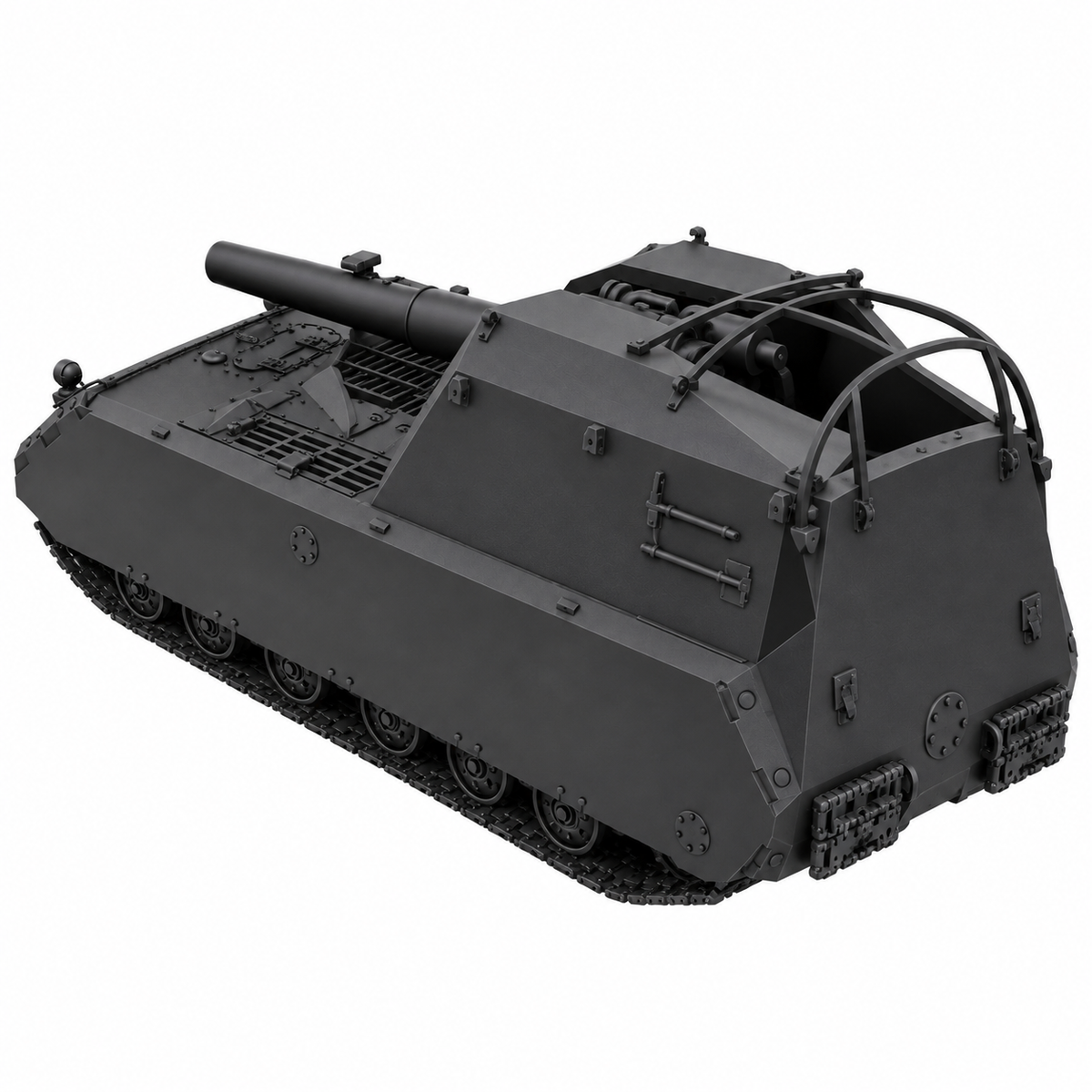 SSMODEL 1/72 1/144 Multi Scale  G.W. Maus Tank Resin MODEL kit TSS0348 — detail view 4