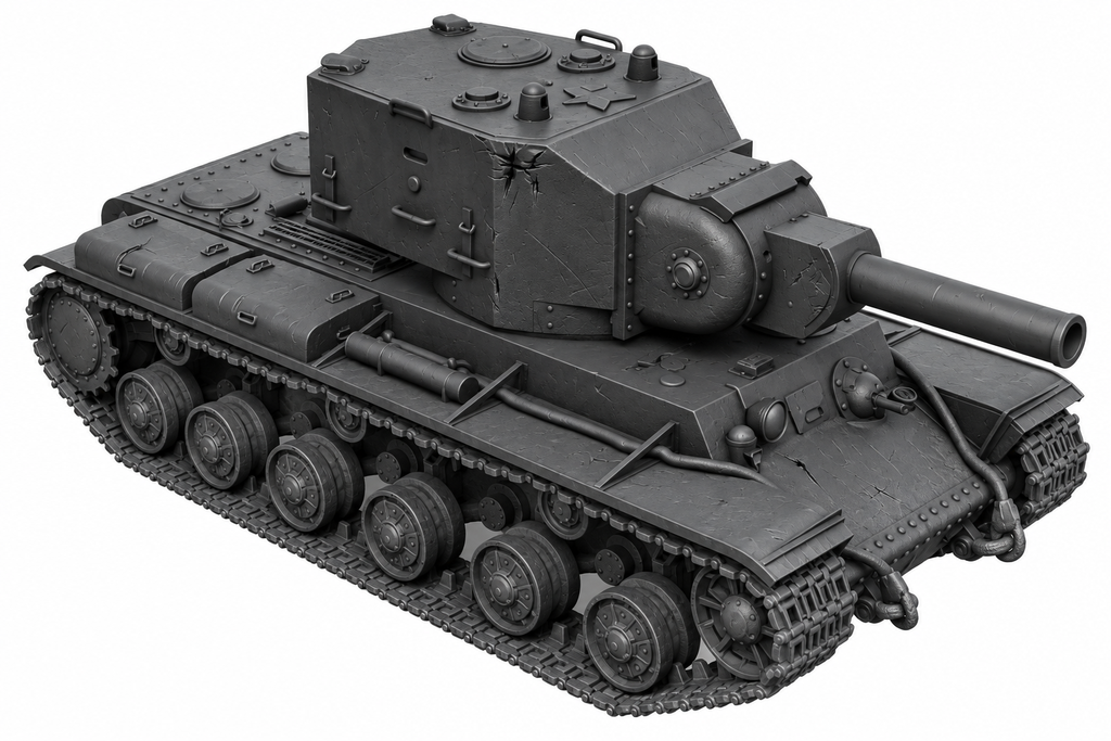 SSMODEL 1/72 1/144 Multi Scale KV-2 with N.V.Kurin turret tank MODEL kit TSS0108
