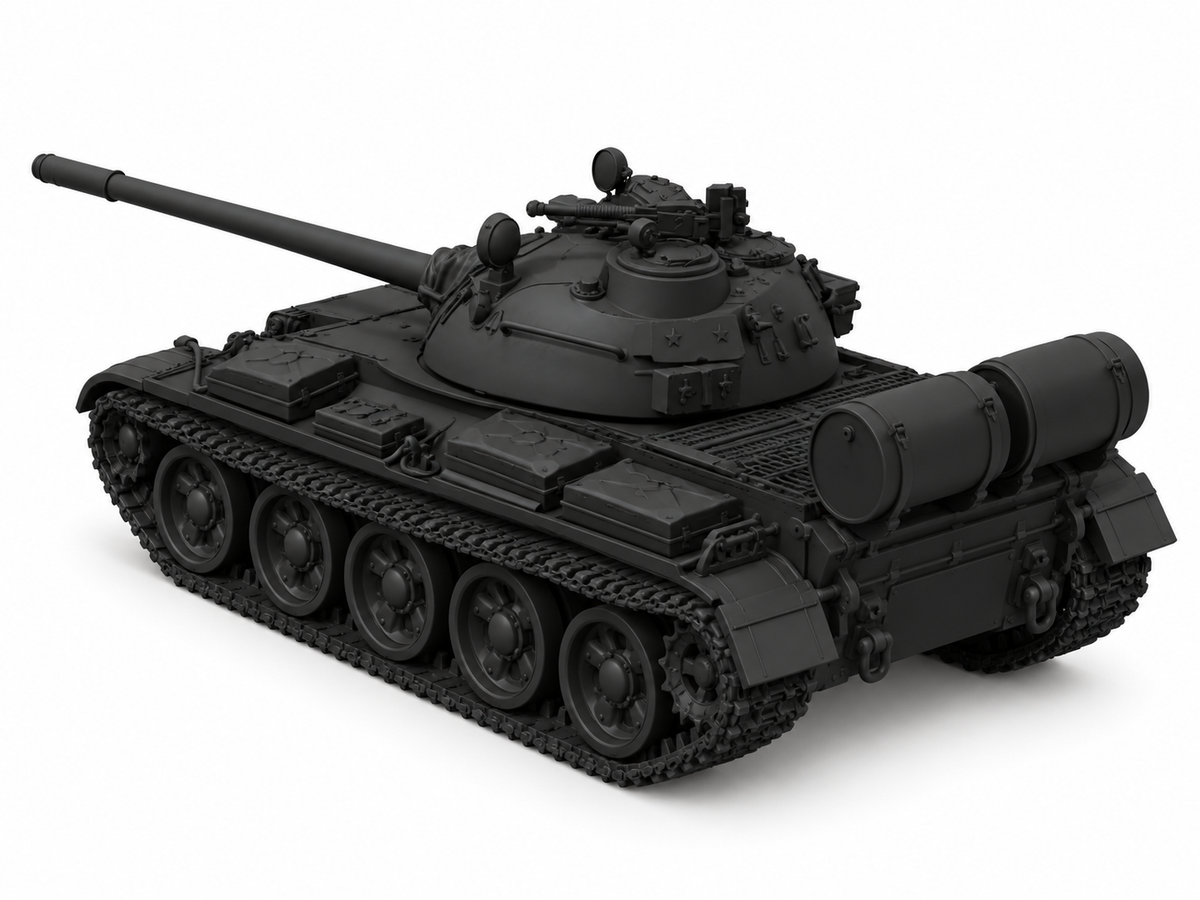 SSMODEL 1/72 1/144 Multi Scale T-55 Soviet tank Resin Model Kit TSS0297 — detail view 4