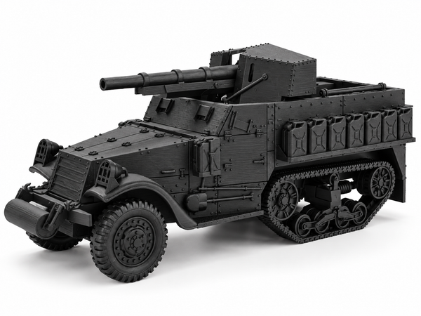 SSMODEL 1/72 1/144 Multi Scale WWII US M3 Half-track 75mm GMC Model Kit TSS0880