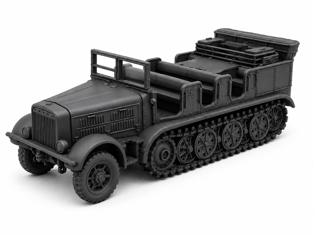 SSMODEL 1/72 1/144 Multi Scale Breda61 Artillery Tractor Italy MODEL KIT TSS1471 — detail view 17